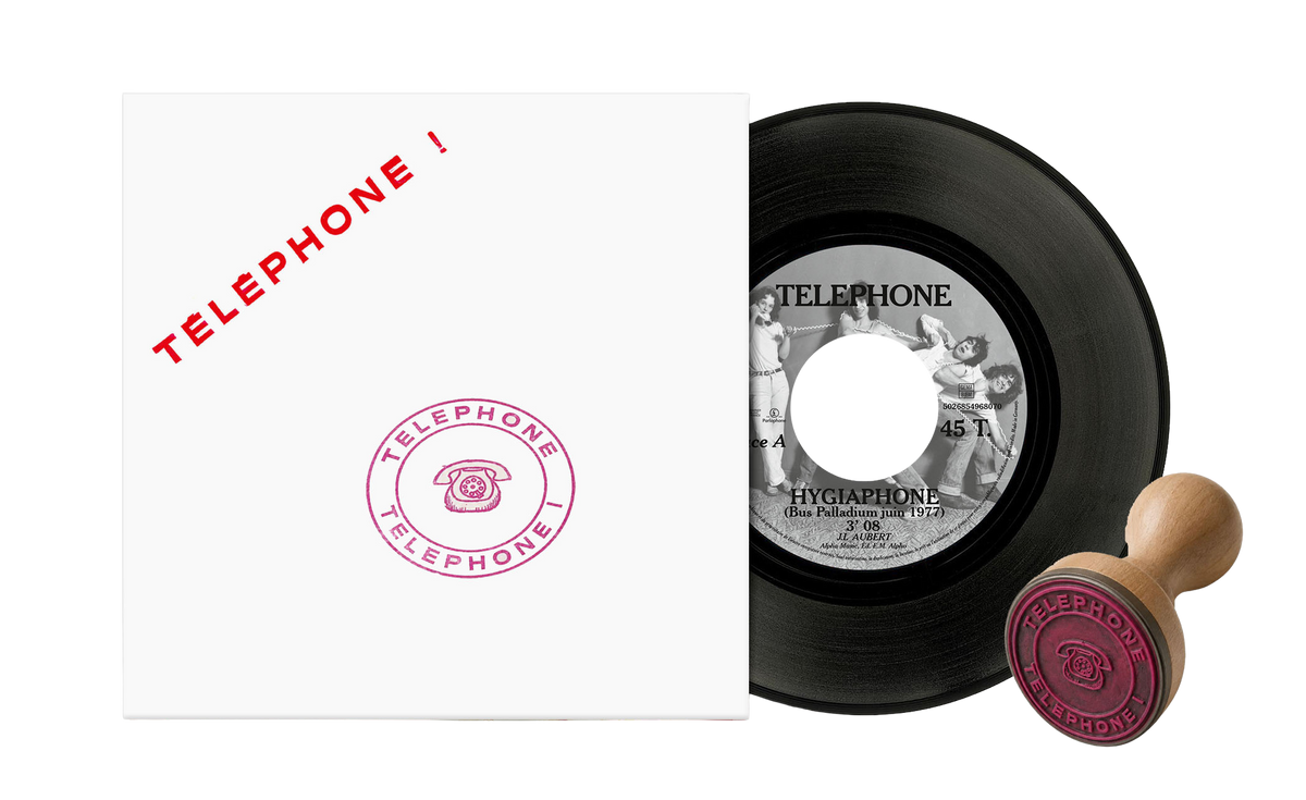Vinyle 45 tours exclusif tamponné à la main