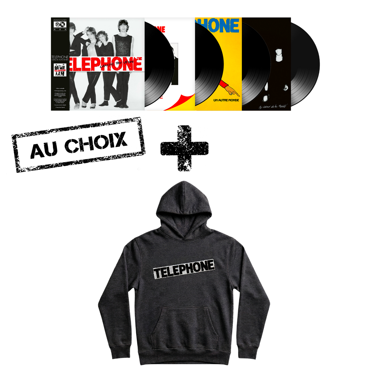 Pack Hoodie + Black Vinyle au choix