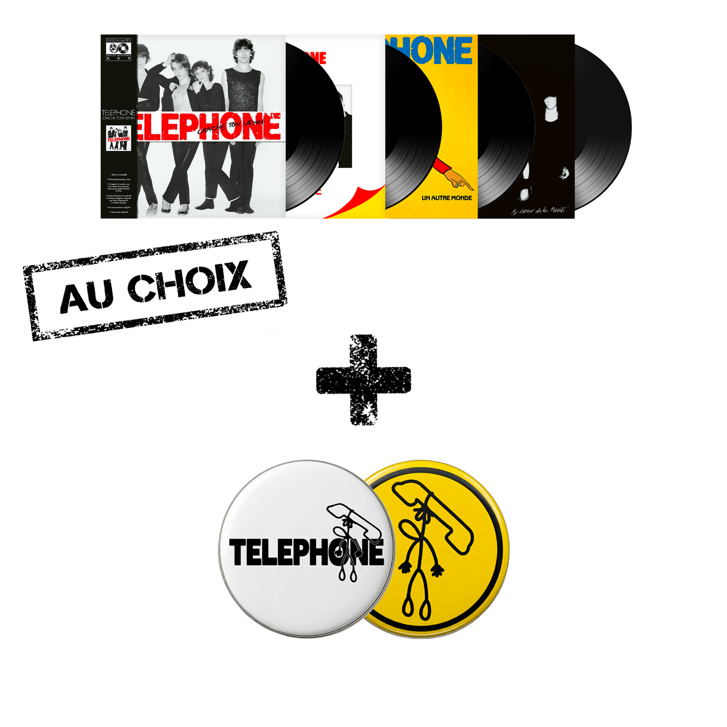 Pack Badge + Black Vinyle au choix