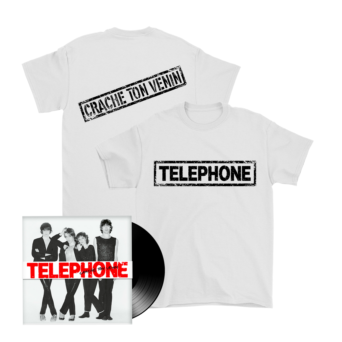 Pack T-Shirt "Crache ton Venin" + l'album Vinyle " Crache ton Venin"