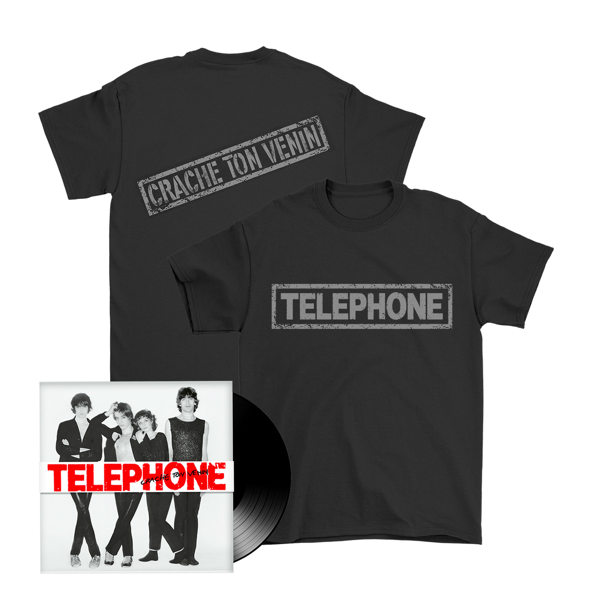 Pack T-Shirt "Crache ton Venin" + l'album Vinyle " Crache ton Venin"