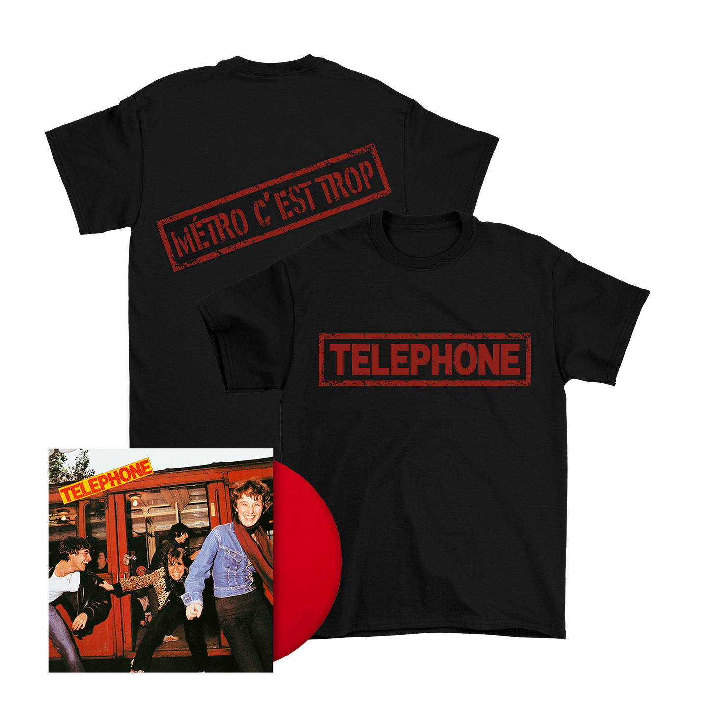 Pack T-Shirt "Métro c'est trop" + l'album Vinyle " Téléphone"