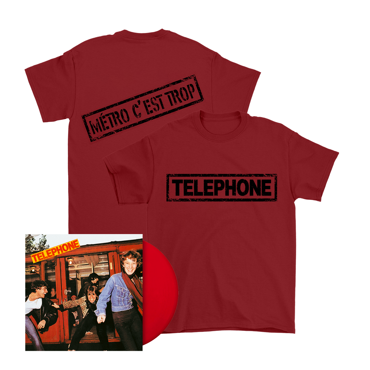 Pack T-Shirt "Métro c'est trop" + l'album Vinyle " Téléphone"