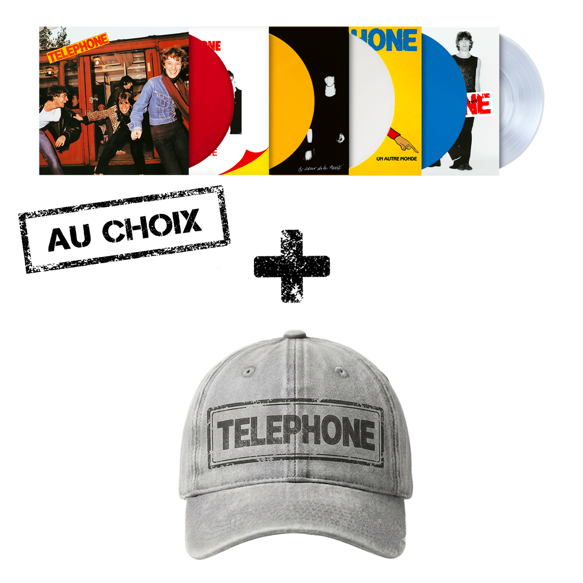 Pack Casquette + Vinyle couleur au choix