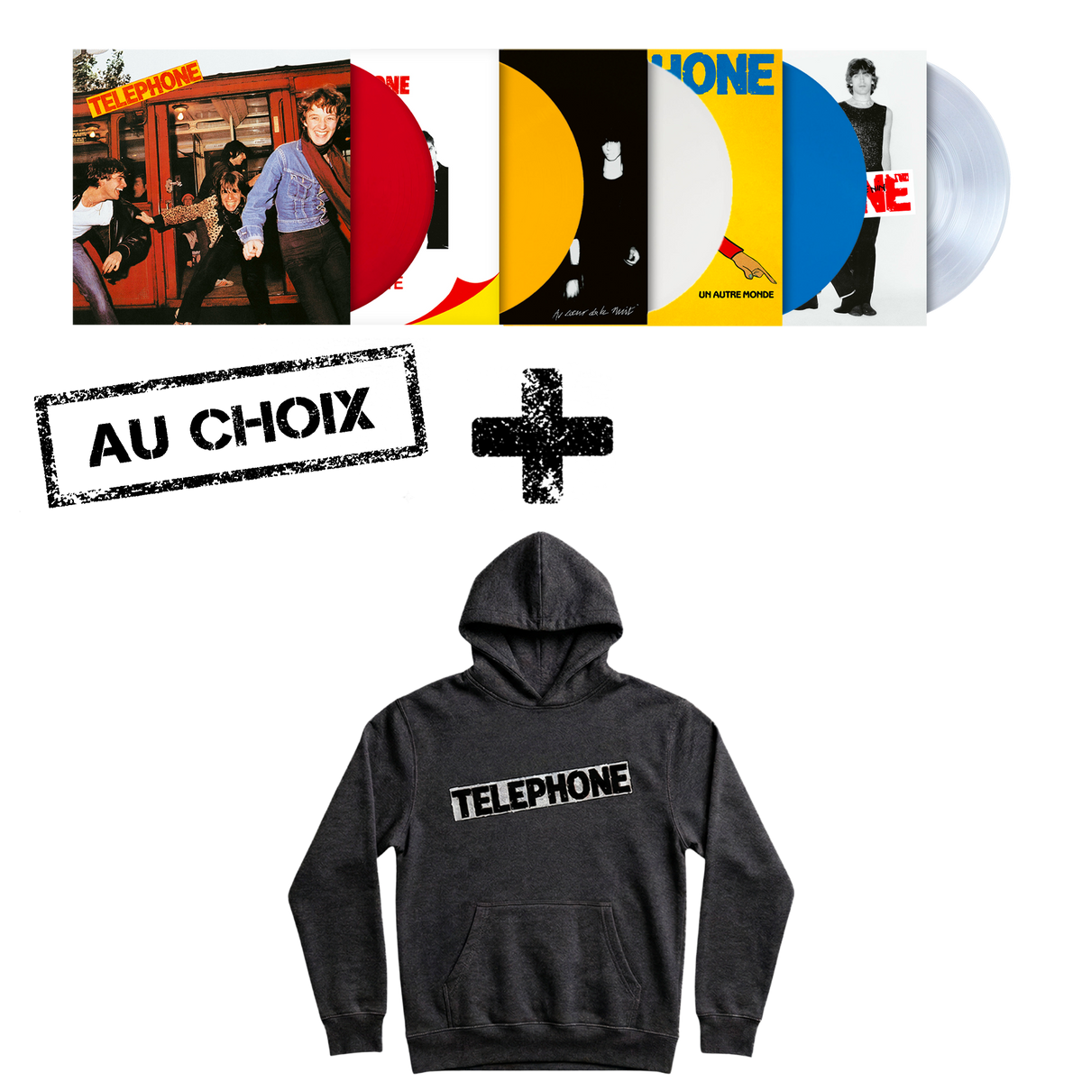 Pack Hoodie + Vinyle couleur au choix