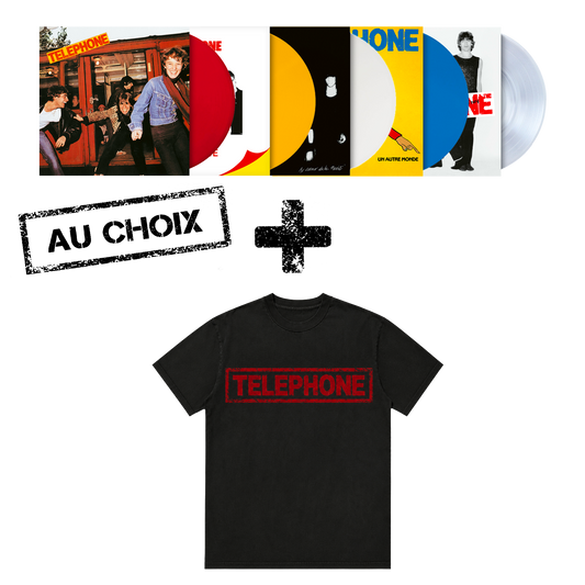 Pack Tee logo Téléphone + Vinyle couleur au choix