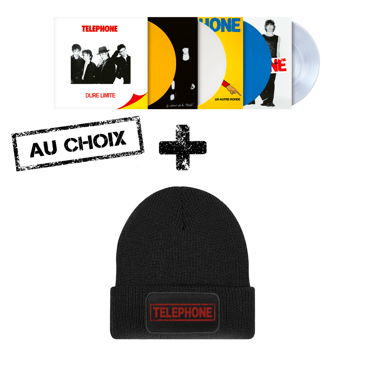 Pack Bonnet + Vinyle couleur au choix