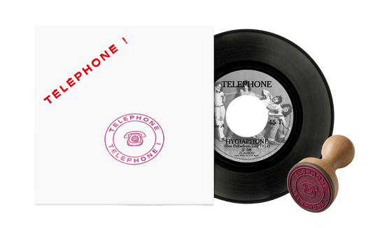 Vinyle 45 tours exclusif tamponné à la main